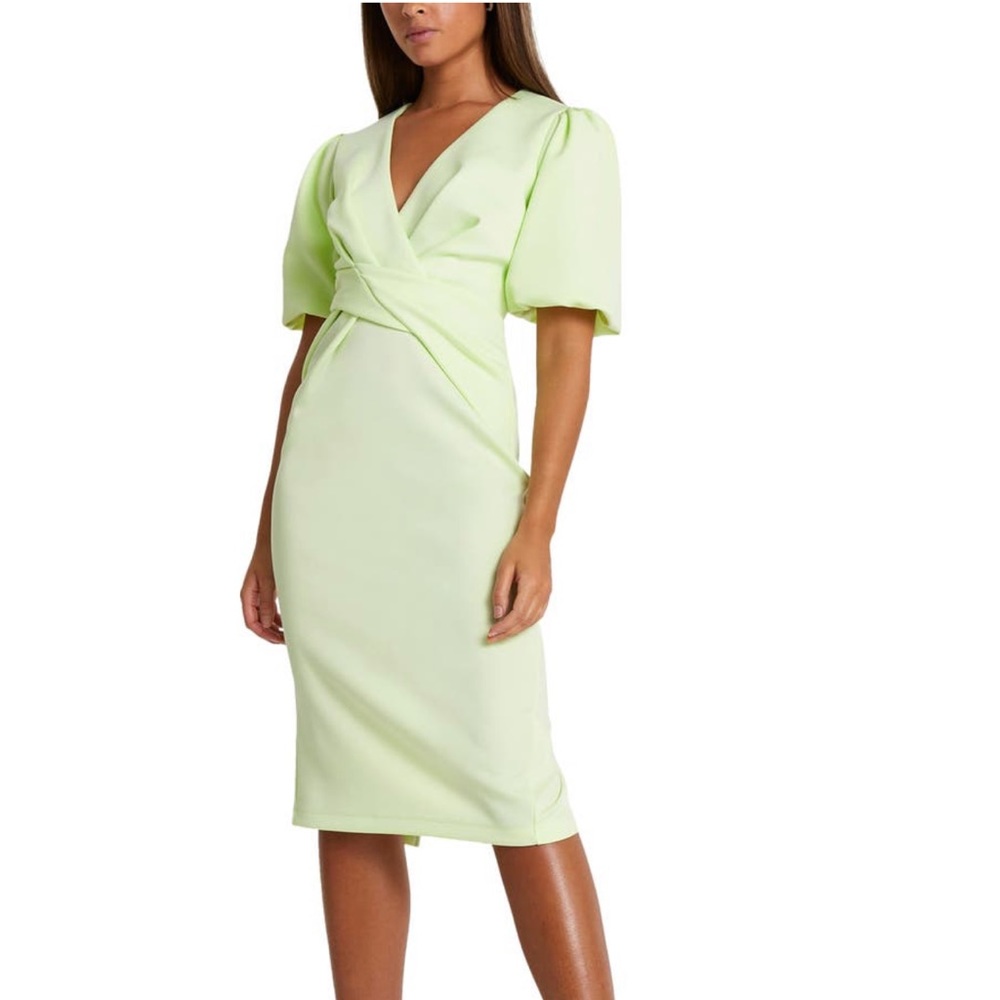 River Island (Nordstrom) Twist Front Midi Dress